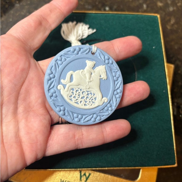 Wedgwood Other - 1995 Vintage Wedgwood Jasperware Rocking Horse Ornament
